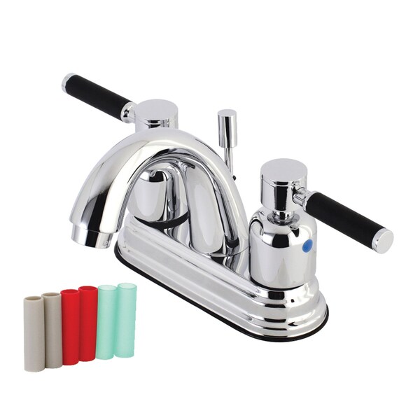 KB8611DKL 4" Centerset Bathroom Faucet, Polished Chrome